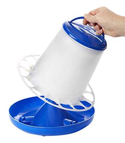 Double-Tuf® Plastic Poultry Feeder | Durable Feeding Container | Hanging Chicken Feeder No Waste | 5 Lb - size: 5 Lb