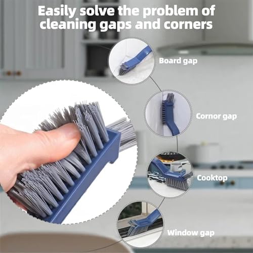 Professional Long Handle Scrub Brush with Hard Bristles for Tile Grout, Bathtub, Sink, Floor & Ceramic Surfaces Cleaning