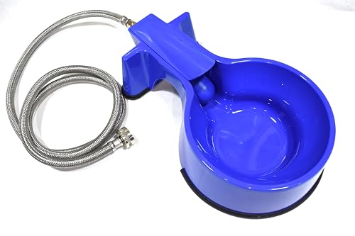 Water Bowl with 10 foot Long Stainless Steel Hose - size: 10 foot