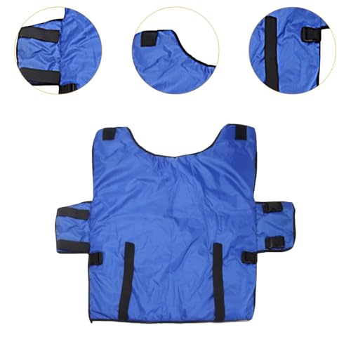Calf Warming Blanket Jacket Blue Cold Weather Protection Fleece Lined Comfortable Calf Coat- Thicken Universal