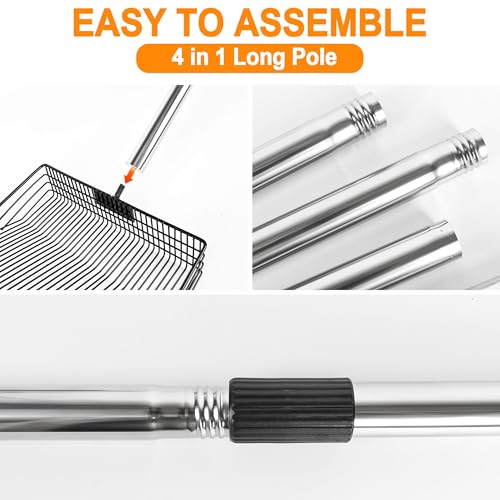 Large Chicken Poop Scooper, Chicken Coop Rake Scooper Accessories