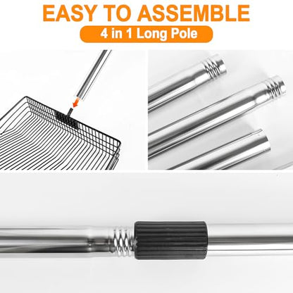 Large Chicken Poop Scooper, Chicken Coop Rake Scooper Accessories