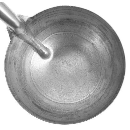 YARNOW Iron Ladle Spoon for Feeding Livestock Heavy Duty Portable Water Scoop with Convenient Handle for Farmers and Homesteaders Thick Polished Iron Design