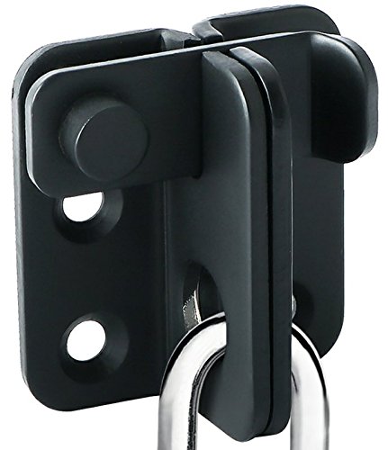 Alise Flip Latch Gate Latch Black,Shed Door Latch Barn Door Lock Shed Lock Shed Latch,Stainless Steel Locking Latches for Shed Barn Fence Chicken Dog Cage Window Cabinet Backyard Garage Doors,S-Size - color: Matte Black, size: Small Size (SS)