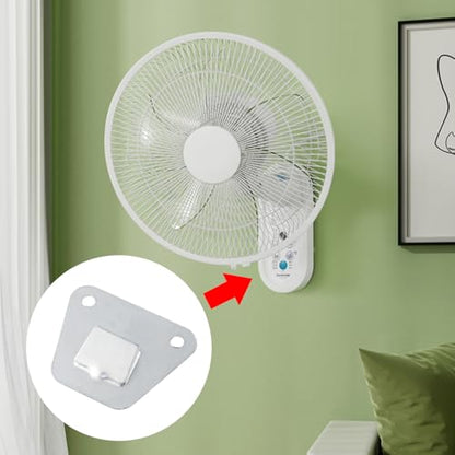 Crapyt 6 PCS Wall Fan Mounting Bracket Wall Fan Support Hook Kit Support Hook for Wall-Mount Fan for Wall-Mount Fan and Range Hood 2.91"×2.36"