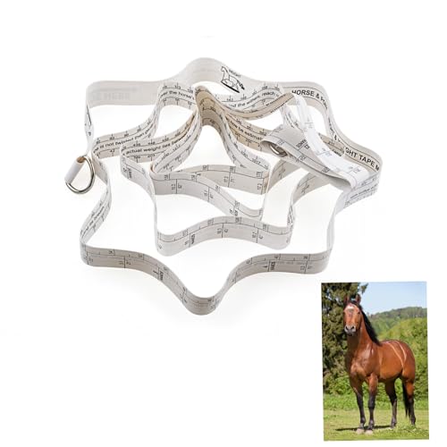 Horse Height and Weight Measurement Tape - Double Scale Horse Weight Tape for Accurate Waist Measurement - Ideal for Weight Loss Tracking - 8.2 Feet Long