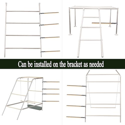 4 pcs Chicken Roosting Bars Single Wooden Pole, Chicken Supplies For Coop,Chicken Coop Simple Accessories,Angle-Adjustable Chicken Coop Toys,Birds Training Platform For Cockatiels Lovebirds And Parrot