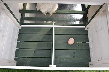 Raised Chicken Coop with Tray - Easy to Assemble Backyard Coop for Beginners - Great for Rabbits, Chickens, and Other Small Pets