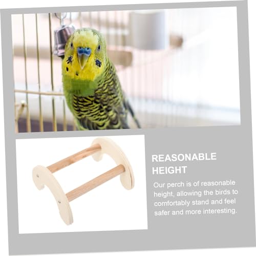 Beaupretty Wooden Chicken Perch Stand for Birds and Roosting Bar for Chickens and Parrots Easy to Install Promotes Fun and Exercise for and Cages