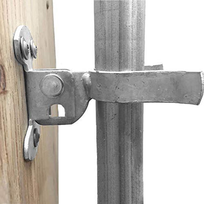 Jake Sales Wall Mount (Flat Back) Fork Gate Latch - Use for 1-7/8inches (2Gate Frames, Easily Mounts to Wooden Gate Post or Wall with Screws or Lag Bolts - Gate Latch Hardware - size: 1-7/8" Each