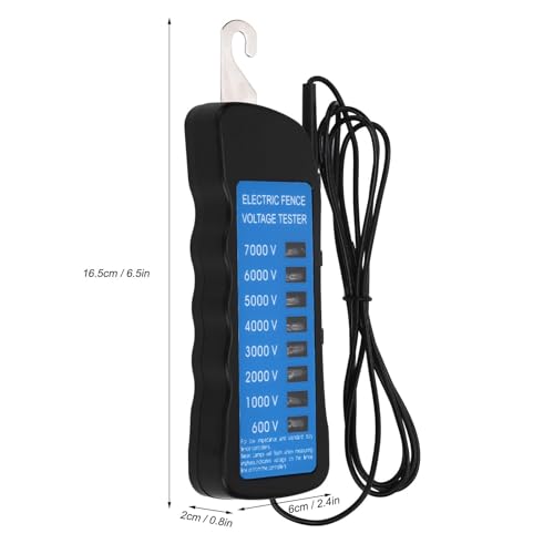 Electrical Fence Voltage Tester Electric Fence Fault Finder Voltmeter High Voltage 600-7000V Gardening Tools for Farm Supply Fencing