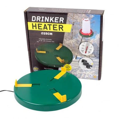 Hatching Time Water Heater and Deicer for Chicken, Duck & Turkey Drinkers - 10" Diameter - Electric Poultry Water Heater for Winter - Portable Design, Prevents Water Freeze for Outdoor Use