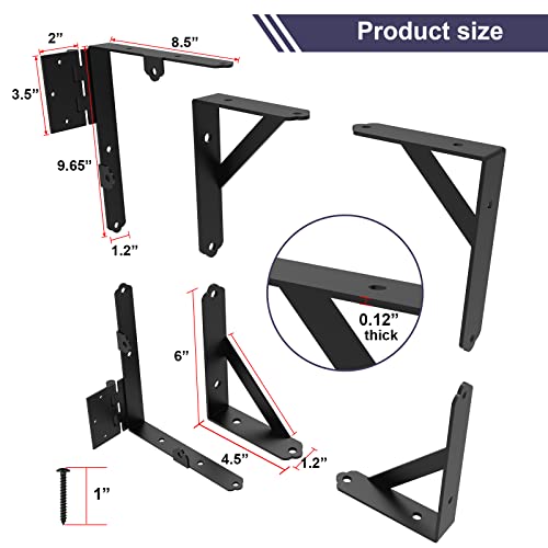 Corner Brace Bracket Anti Sag Gate Frame Hardware Kit for Wooden Fence with Latch - style: No Sag Kit B