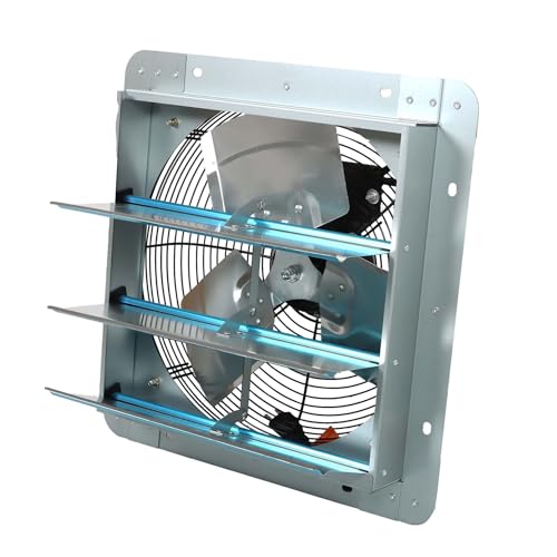14 Inch Shutter Exhaust Fan, Exhaust Fan Wall Mounted, Suitable for Factories, Basements, Warehouses, Chicken Coops, Car Parks - size: 14 Inch