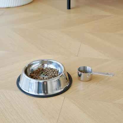 KEAWELL Premium Dog and Cat Food Measuring Cup 18/10 Stainless Steel (1, 1/3 Cup) - size: 1/3 Cup