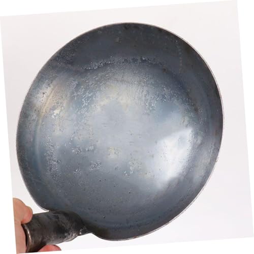 POPETPOP Thick Iron Ladle Spoon for Watering Reusable Long Handle Scoop for Garden and Household Use for Mixing Concrete and Feeding Livestock
