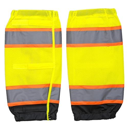 2 Pcs Adjustable Reflective Hiking Gaiters, Breathable Safety Gear for Night Walks & Cycling
