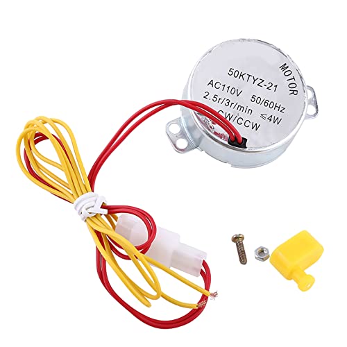 Alomejor Egg Turner,110V/220V AC Synchronous Motor for Chicken Egg Incubator, 2.5 RPM Low Power Consumption DIY Poultry Hatching Equipment (110V)