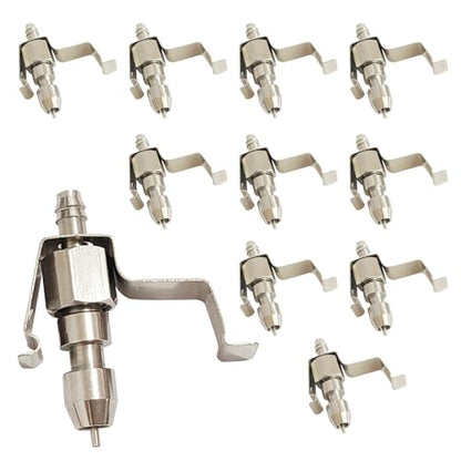 10pcs 304 Stainless Steel Rabbit Water Nipple Drinker with Card for Rodent Cage