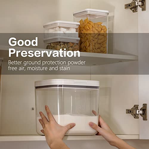 Flour Container - 5.5 L /5.81qt/5kg Large Flour Dispenser Keep Your Flour Fresh and Dry Easily with Kitchen Essential - color: 5.5 L