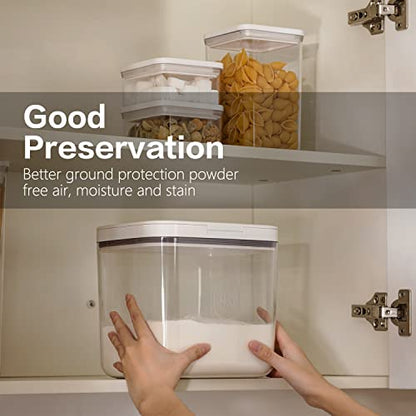 Flour Container - 5.5 L /5.81qt/5kg Large Flour Dispenser Keep Your Flour Fresh and Dry Easily with Kitchen Essential - color: 5.5 L