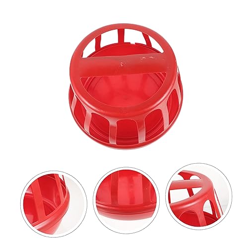 Portable Chicken Feeder Trough Durable Poultry Feeding Container Multi Functional Design for Dry and Wet Food Convenient for and Other Poultry Capacity
