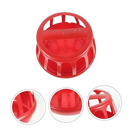 Portable Chicken Feeder Trough Durable Poultry Feeding Container Multi Functional Design for Dry and Wet Food Convenient for and Other Poultry Capacity