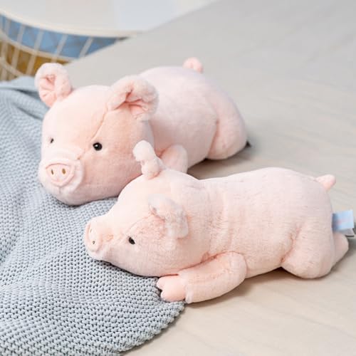 Weighted Stuffed Animals, 3.3lbs Weighted Pig Stuffed Animal Cute Pig Plush Animals Hugging Pillow Toy Gifts for Adults and Kids, 19.6 inch - size: 19.6 inch
