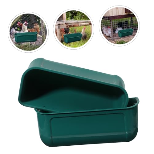 Galvanized Chicken Feeder Large Capacity Poultry Feeder Auto Feed Trough for Birds Feed Trough Bucket