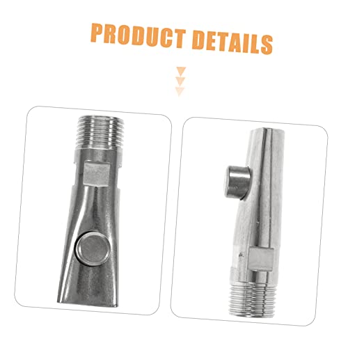 BESPORTBLE 5pcs Stainless Steel Automatic Pig Waterer with Nipple Drinkers for Piglets Livestock Leak Water Feeder Saving Water and Labor for Farm Animals