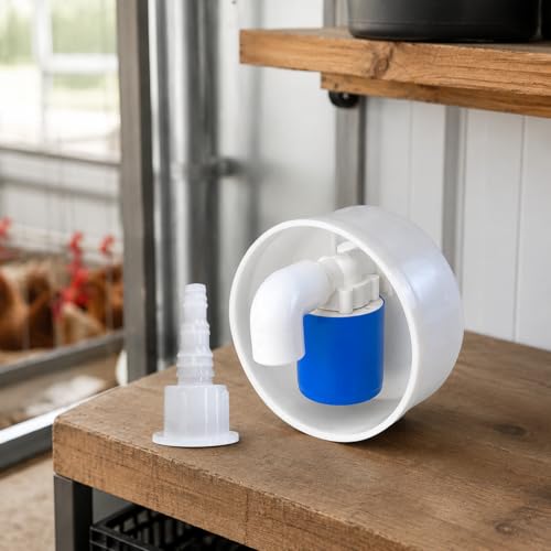 Livestock Waterer Trough Valve, Automatic Fill Inlet Controller, 3/4 Inch Hose Connection, Farm Water Valve, Side Water Inlet Float Valve