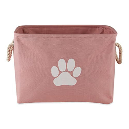 Bone Dry Pet Storage Collection Collapsible Bin, Rose, Medium Rectangle - color: Rose, size: Medium Rectangle