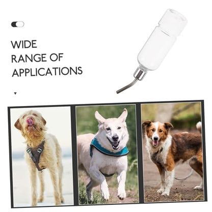 Yardwe Squirrel Pet Drinking Water Feeder Stainless Steel Automatic Dispenser for Small Animals Like Hamster Chinchilla Guinea Pig Easy to Install Leakproof