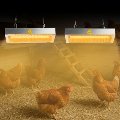 600W Chicken Coop Heater Bulb, Replacement Bulb Accessories for Chicken Heat Lamp, Brooder Heater Tubes for Chicks, Poultry, Pets, 2 Pack - color: Bulb 600W - 2 Pack