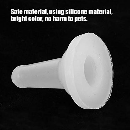 Pet Feeding Bottle Nipple, 15Pcs Silicone Baby Cat Dog Milk Nursing Bottle Nipple, Soft Nurse Feeding Bottle Feeder Nipple Accessory, for Dog Puppy Cat Kitten