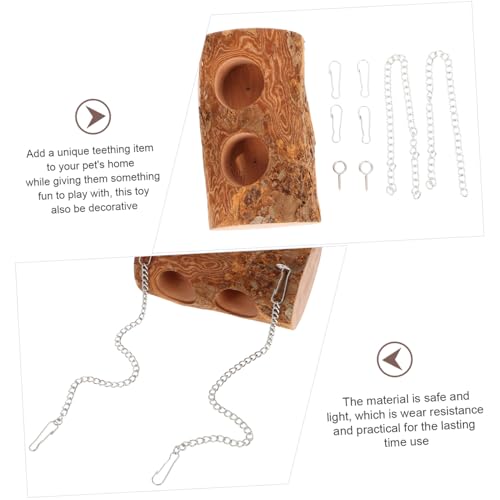 Swing Chew for Small Pets Large Hanging Hamster and Guinea Pig Climbing Molar Grinding Plaything Bunny Chewing and Foraging Activity Platform