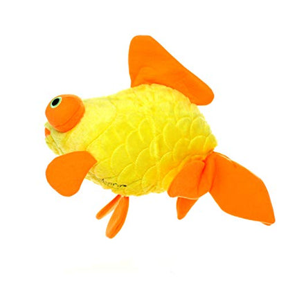MIGHTY® 2 Pack Massive Goldfish Ultra Plush Dog Toys | Multiple Layers & Reinforced Seams , Washable and Floats , Mighty® Construction - color: 2PK Yellow Goldfish