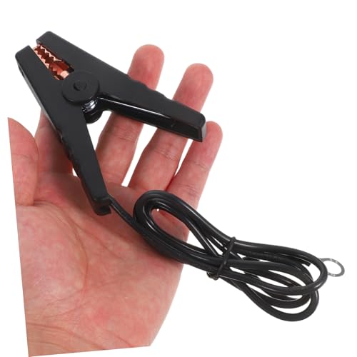 balacoo 2pcs Electric Fence Jump Leads Fencing System Wire Clamps Solar Fence Charger Cable