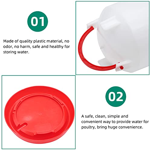 Chicken Feeder Waterer Kit Hanging 3.17 Quart Poultry Water Fountain & 6.6lb Feeder for Chick Duckling & Gosling