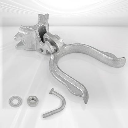 1-3/8" x 1-7/8" (2") Chain Link Gate Latch, Commercial Heavy Duty, Malleable， Galvanized Farm Fence Lock with Hole for Padlock - size: (1-3/8" x 1-7/8" (2"))