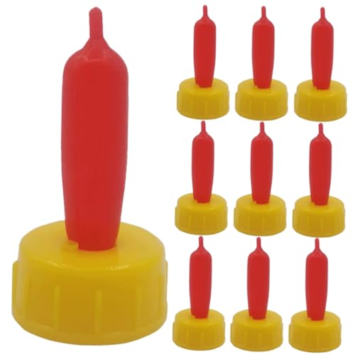 Toyvian 12pcs Lamb Feeding Bottle Nipples Soft Rubber Pacifier Animal Nursing Bottles Nipples Bite Resistant Replacement for Piglet Sheep Calf Newborn Livestock