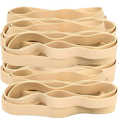 AIWOQI Rubber Bands Size#107 Heavy Duty Big Wide rubber band 30PCS Elastic Bands for Office Supply Trash Can File Folders Litter Box Rubber Bands (Light brown) - color: Light brown