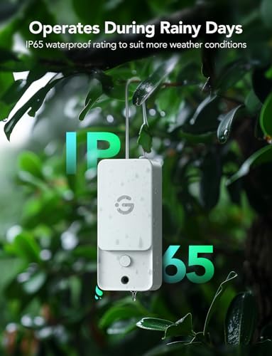 GoveeLife Outdoor Indoor Wireless Wi-Fi Gateway Thermometer Hygrometer, IP65 Waterproof Temperature Humidity Sensor Monitor with Remote APP Alert, 1312ft Monitoring Range,for Home, Greenhouse, Patio - style: LoRa Gateway + 3 Sensors