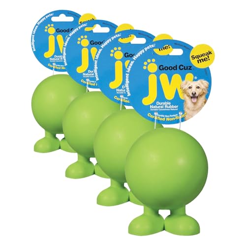 JW Pet Company Good Cuz Dog Toy, Medium (Pack of 4) - size: Medium (Pack of 4)