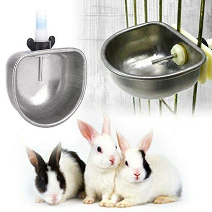 Rabbit Drinking Water Bowl,10 Sets Stainless Steel Rabbit Drinker,Rabbit Breeding Equipment Anti Scratch Stainless Steel Nipple Drinking(Fission) - size: fission