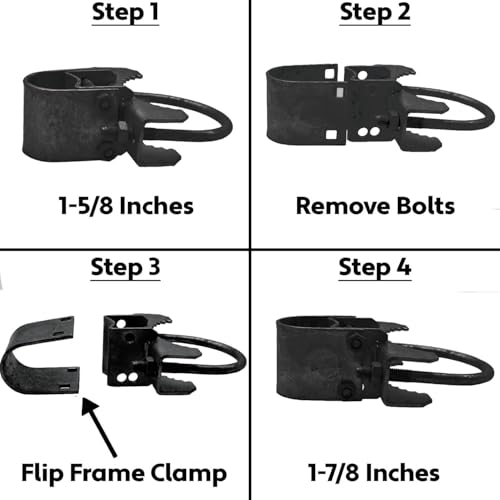 Black 6-5/8" x 1-5/8" or 1-7/8" Bulldog Hinge - Powder Coated - Pressed Steel - 2 Pack - size: BLACK 6-5/8 (2 PACK)