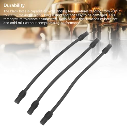 Milk Tube Hose,Coffee Machine Milk Frother Hose Set Food Grade Silicone Replacement for Fully Automatic Coffee Machine (B) - size: B