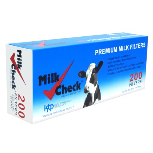 Milk Check Pipeline Sock Filters. (2 1/4 x 12") 1 box of 200 filters - style: 2 1/4 x 12"