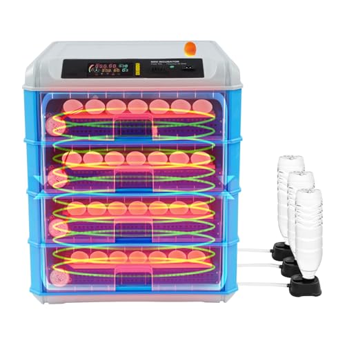 Automatic Egg Incubator, 80W 110V 240 Egg Incubator, Poultry Hatcher Machine with Automatic Egg Turning, Temperature & Humidity Control and LED Screen, Incubator for Chickens Ducks Birds (240 Egg) - size: 240 Egg