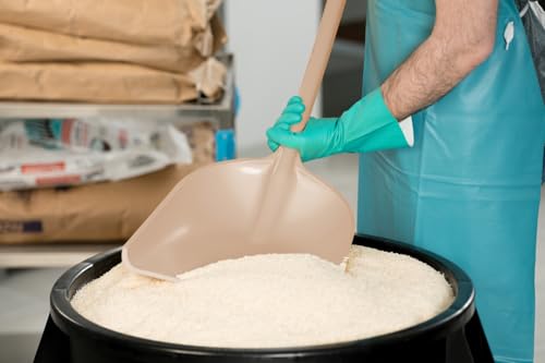 SPARTA Polypropylene Sanitary Shovel, One-Piece Molded Food and Ice Scoop for Commercial Kitchen and Bulk Ingredient Transfer, 10" x 13.75" Scoop, Tan - color: Tan, size: 10" x 13.75" Scoop